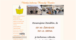 Desktop Screenshot of knihovnamk.cz