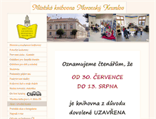 Tablet Screenshot of knihovnamk.cz